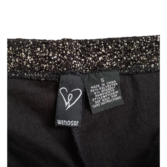 WINDSOR Womens Size Small Pull On Glitter Skinny Pants Leggings 29" Inseam - Picture 5 of 5